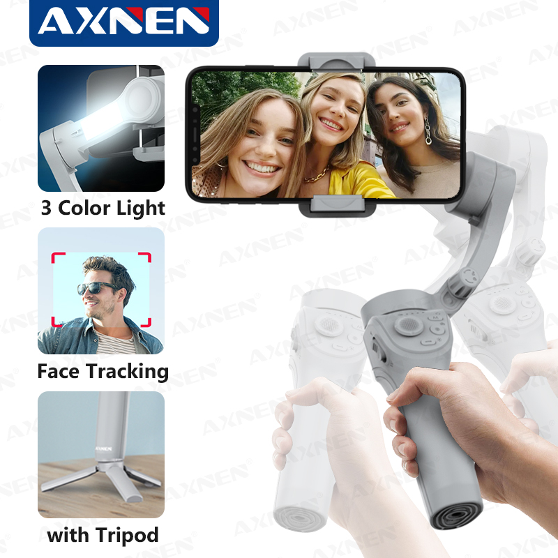 AXNEN HQ6 3-Axis Gimbal Handhe - Photography Lighting Handheld ulasan dan harga