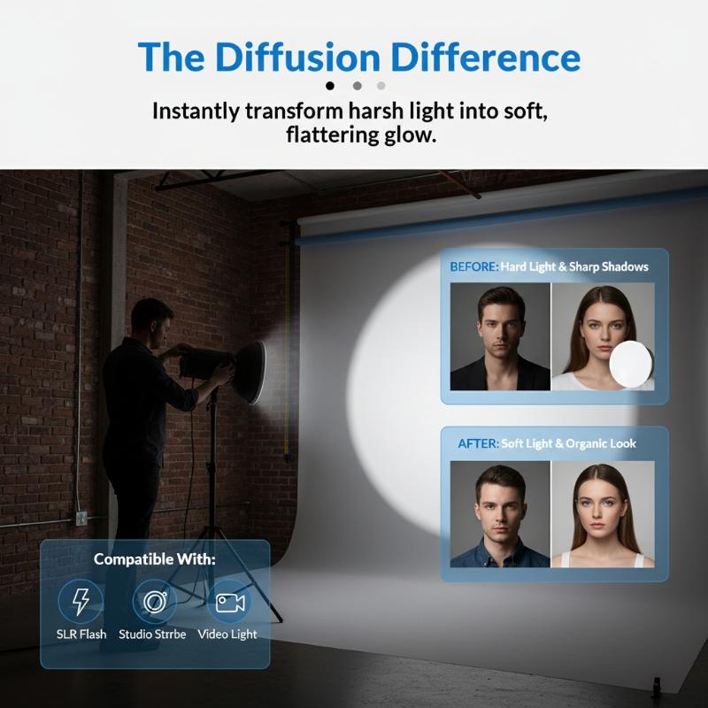 Soft Light Cloth Cover 180mm I - Photography Lighting Meter ulasan dan harga